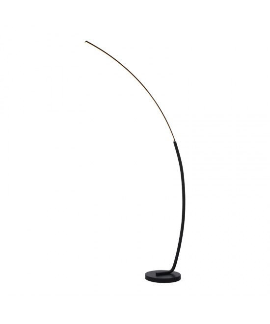 Φωτιστικό δαπέδου Archer pakoworld led μαύρο μεταλλικό 70x28x165εκ