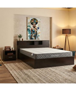 Κρεβάτι με στρώμα Olympus-Dreamer pakoworld wenge 160x200εκ