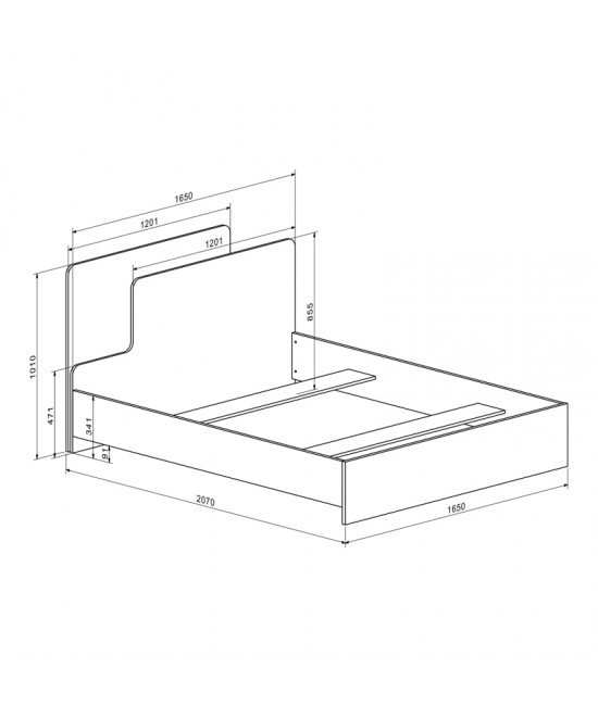 Κρεβάτι διπλό Lucabel pakoworld κρεμ 160x200εκ Κρεβάτι διπλό Lucabel pakoworld κρεμ 160x200εκ