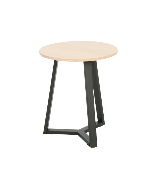 Βοηθητικό τραπέζι Berton pakoworld cappuccino με μαύρο μέταλλο Φ45x52εκ Βοηθητικό τραπέζι Berton pakoworld cappuccino με μαύρο μέταλλο Φ45x52εκ