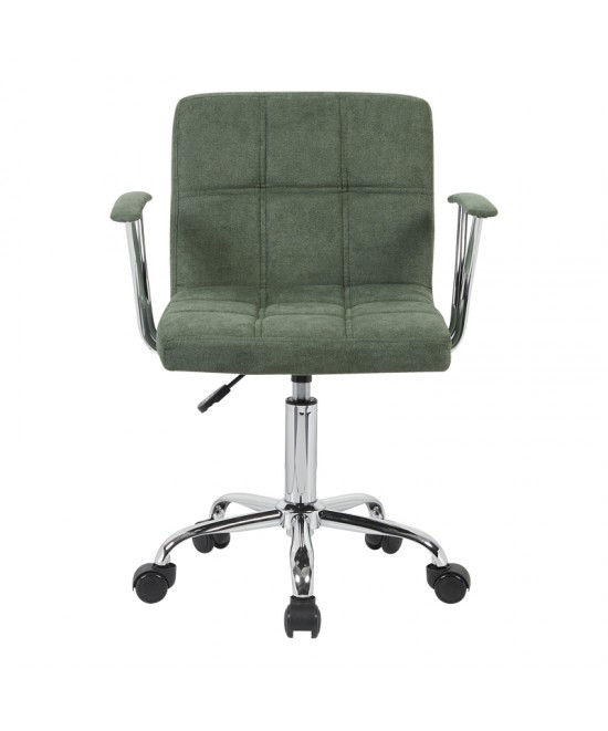 Καρέκλα γραφείου Buleco pakoworld λαδί ύφασμα 56x46x74-86εκ