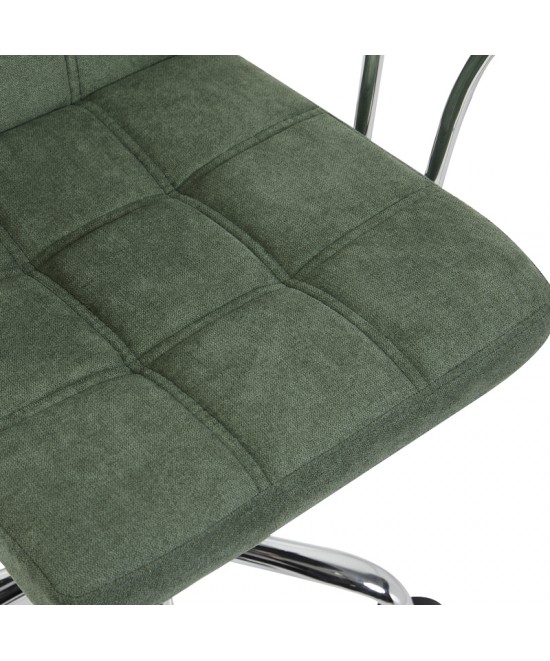 Καρέκλα γραφείου Buleco pakoworld λαδί ύφασμα 56x46x74-86εκ