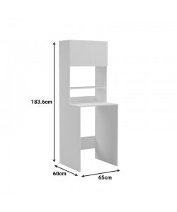 Έπιπλο πλυντηρίου Chaxe pakoworld λευκό 65x60x183.6εκ