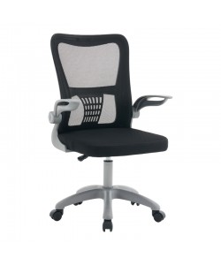 Καρέκλα γραφείου εργασίας Annalise pakoworld μαύρο mesh 57x53x100εκ