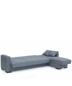 Καναπές Κρεβάτι Γωνιακός ArteLibre JOSE Ανοιχτό Γκρι 270x150x86cm