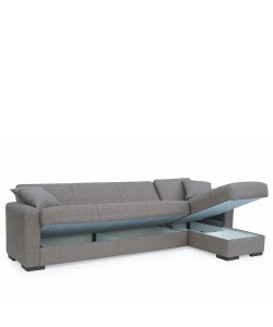 Καναπές Κρεβάτι Γωνιακός ArteLibre JOSE Καφέ 270x150x86cm