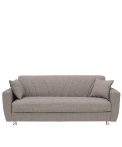 Καναπές Κρεβάτι Τριθέσιος ArteLibre JUAN Καφέ 210x84x86cm