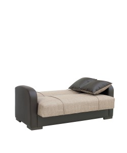 Καναπές Κρεβάτι Διθέσιος ArteLibre MARTINI Καφέ PU 154x84x84cm