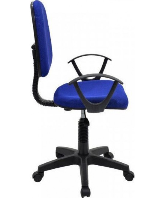 Καρέκλα Γραφείου ArteLibre ΔΑΦΝΗ Μπλε Ύφασμα 55x48x82-94cm