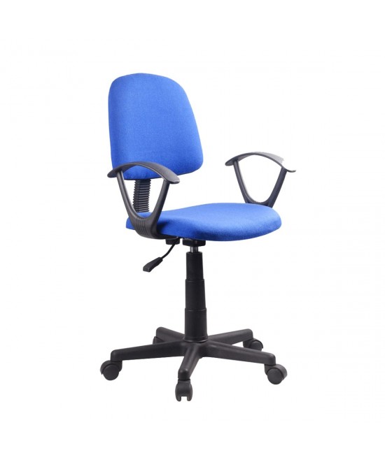 Καρέκλα Γραφείου ArteLibre ΔΑΦΝΗ Μπλε Ύφασμα 55x48x82-94cm