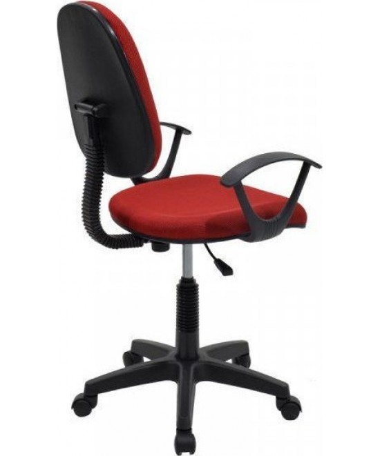 Καρέκλα Γραφείου ArteLibre ΔAΦNH Κόκκινο Ύφασμα 55x48x82-94cm