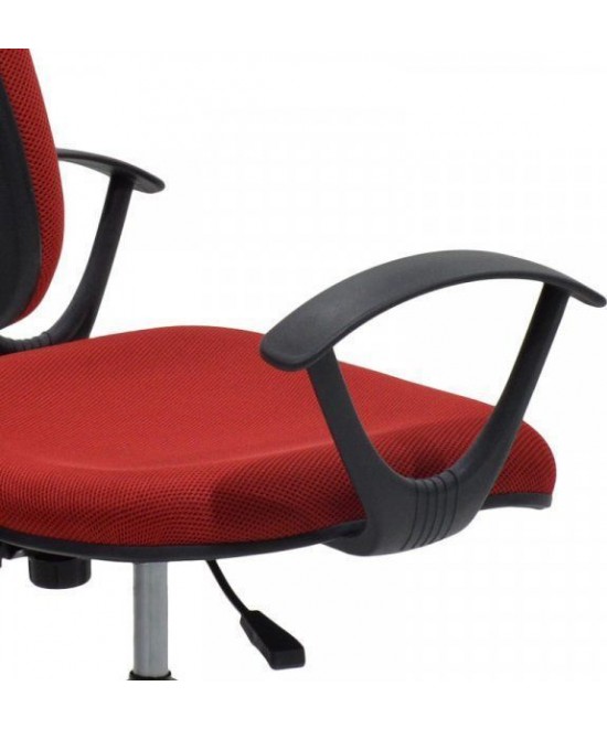 Καρέκλα Γραφείου ArteLibre ΔAΦNH Κόκκινο Ύφασμα 55x48x82-94cm
