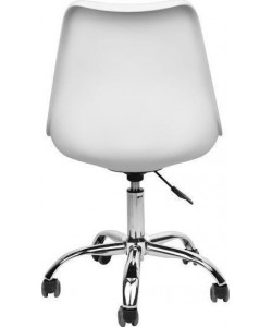 Καρέκλα Γραφείου ArteLibre ΚΥΒΕΛΗ Λευκό PU 48x55x82-92cm