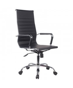 Καρέκλα Γραφείου ArteLibre ΔΙΩΝΗ Μαύρο PU 55x60x104-111cm