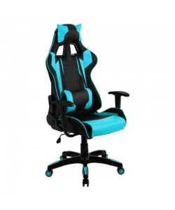 Πολυθρόνα Γραφείου ArteLibre Gaming ΚΥΛΛΗΝΗ Μπλε/Μαύρο PVC 66x67x127-135cm