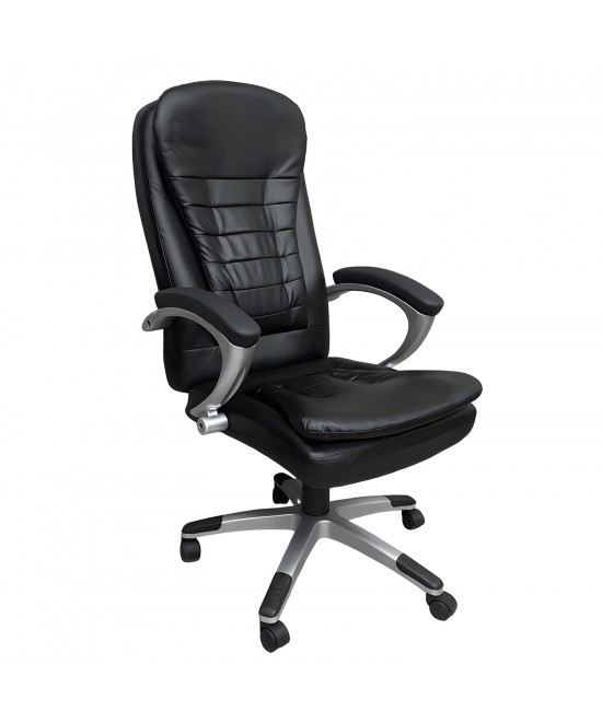 Καρέκλα Γραφείου ArteLibre EYPYΔIKH Μαύρο PU 62x60x108-116cm