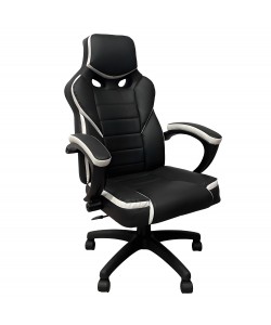 Καρέκλα Γραφείου ArteLibre Gaming ΚΛΕΟΝΙΚΗ Μαύρο/Λευκό 65x72x118-126cm