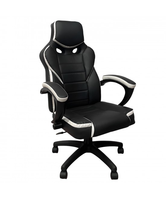 Καρέκλα Γραφείου ArteLibre Gaming ΚΛΕΟΝΙΚΗ Μαύρο/Λευκό 65x72x118-126cm Καρέκλα Γραφείου ArteLibre Gaming ΚΛΕΟΝΙΚΗ Μαύρο/Λευκό 65x72x118-126cm