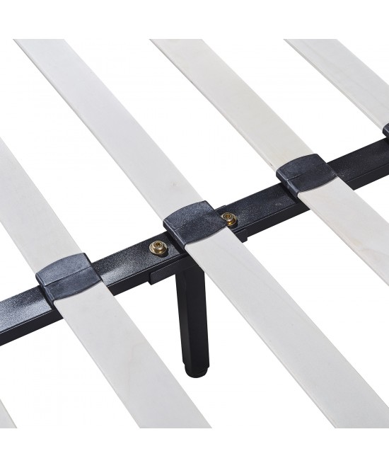 Κρεβάτι ArteLibre AZALEA Γκρι PU 213x131x88cm (Στρώμα 120x200cm)