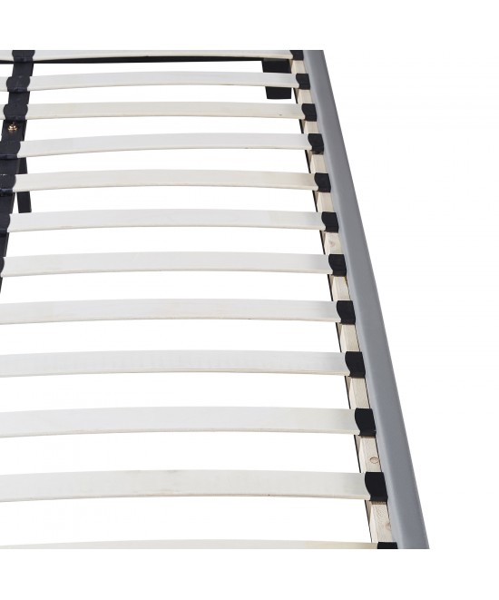 Κρεβάτι ArteLibre AZALEA Γκρι PU 213x131x88cm (Στρώμα 120x200cm)