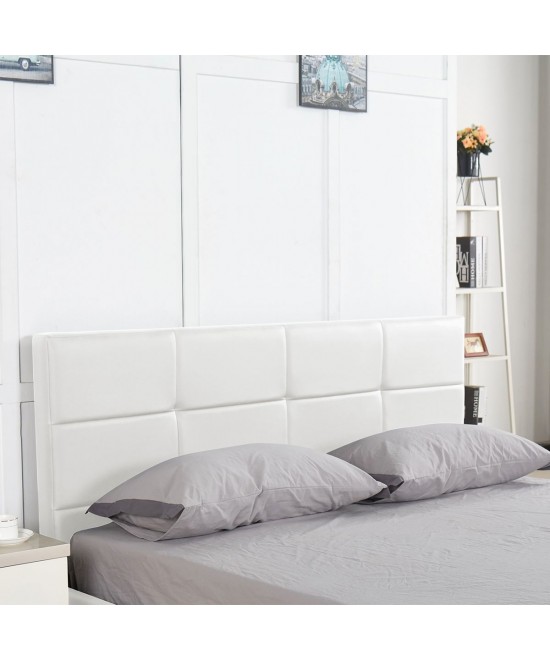 Κρεβάτι ArteLibre ANEMONE Λευκό PU Με Αποθηκευτικό Χώρο 217.5x170.5x100cm (Στρώμα 160x200cm)