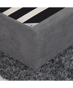 Κρεβάτι ArteLibre ASTER Σκούρο Γκρι Ύφασμα Με Αποθηκευτικό Χώρο 216x170.5x103cm (Στρώμα 160x200cm)