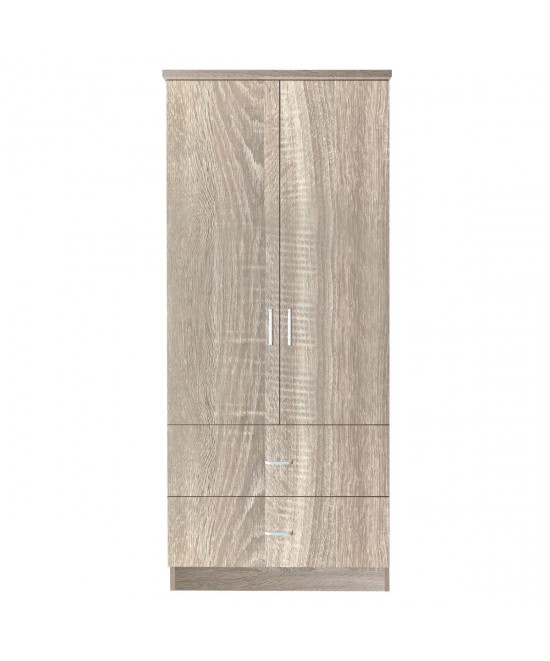 Ντουλάπα ArteLibre SWALLOWTAIL Φυσικό Χρώμα 80x50x180cm