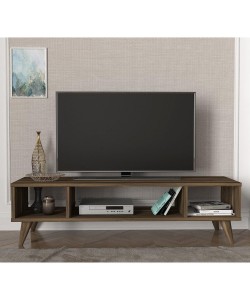 Έπιπλο Τηλεόρασης ArteLibre Samos Σκούρο Καφέ 120x35x40cm