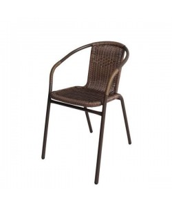 Πολυθρόνα ArteLibre Rattan Mercury Καφέ 54x61x73cm