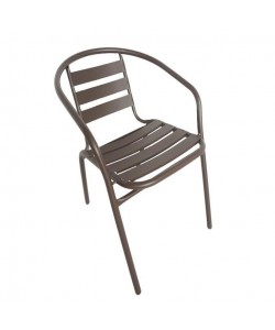 Πολυθρόνα Μεταλλική ArteLibre Uranus Καφέ 54x62x74cm