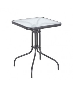 Τραπέζι Μεταλλικό ArteLibre MARS Γκρι 60x60x70cm