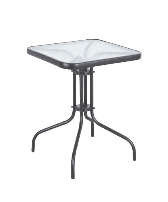 Τραπέζι Μεταλλικό ArteLibre MARS Γκρι 60x60x70cm