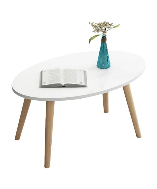 Τραπεζάκι Σαλονιού ArteLibre GAVIA Λευκό 80x40x42cm