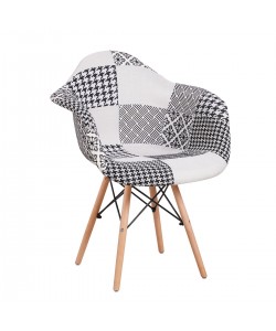 Καρέκλα ArteLibre FALKON Patchwork Ύφασμα/Ξύλο 62x59x82cm