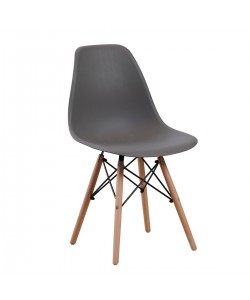 Καρέκλα ArteLibre COLT Γκρι PP/Ξύλο 46x52x82cm