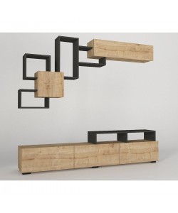 Σύνθετο ArteLibre MONTANA Sapphire/Ανθρακί Μοριοσανίδα 210x36.8x33.9cm