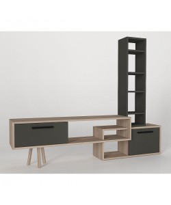 Σύνθετο ArteLibre NEVADA Cordoba/Ανθρακί Μοριοσανίδα 167x29.8x133.5cm