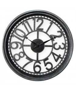 Ρολόι Τοίχου ArteLibre Ασημί Πλαστικό Φ50.7x5.2cm