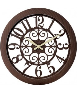 Ρολόι Τοίχου ArteLibre Καφέ Πλαστικό Φ35cm