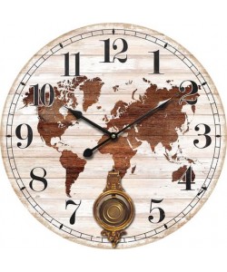 Ρολόι Τοίχου ArteLibre MDF Φ58x4cm Ρολόι Τοίχου ArteLibre MDF Φ58x4cm