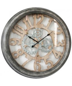 Ρολόι Τοίχου ArteLibre Ξύλο/Μέταλλο Φ62x6cm