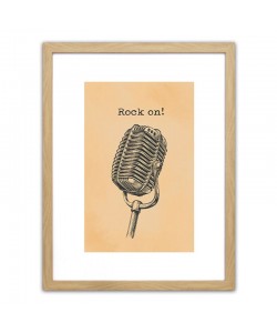 Πίνακας Σε Κορνίζα ArteLibre Πλαστικό 'Rock On!' 35x45x1.8cm