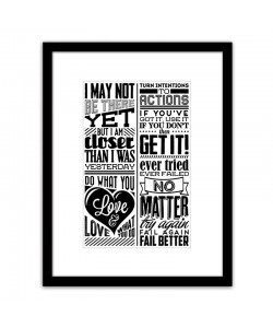 Πίνακας Σε Κορνίζα ArteLibre Πλαστικό 'Quote' 35x45x1.8cm