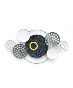 Διακοσμητικό Τοίχου ArteLibre Κύκλοι Μέταλλο 91x50x6.5cm Διακοσμητικό Τοίχου ArteLibre Κύκλοι Μέταλλο 91x50x6.5cm