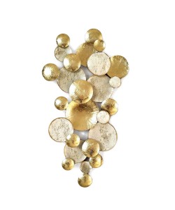 Διακοσμητικό Τοίχου ArteLibre Κύκλοι Μέταλλο 50x90x5.5cm Διακοσμητικό Τοίχου ArteLibre Κύκλοι Μέταλλο 50x90x5.5cm