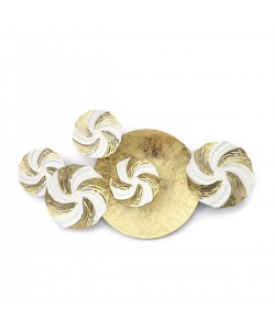 Διακοσμητικό Τοίχου ArteLibre Κύκλοι Μέταλλο 91x50x6cm Διακοσμητικό Τοίχου ArteLibre Κύκλοι Μέταλλο 91x50x6cm