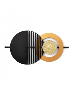 Διακοσμητικό Τοίχου ArteLibre Γεωμετρικά Σχήματα Μέταλλο 96x50x4cm Διακοσμητικό Τοίχου ArteLibre Γεωμετρικά Σχήματα Μέταλλο 96x50x4cm