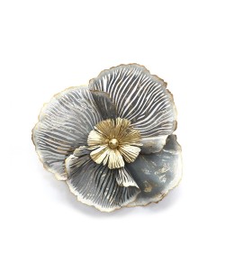 Διακοσμητικό Τοίχου ArteLibre Λουλούδι Μέταλλο 56.5x61x10cm