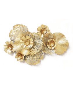 Διακοσμητικό Τοίχου ArteLibre Λουλούδια Μέταλλο 98x61x8cm