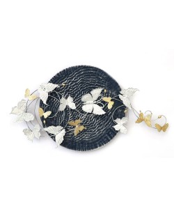 Διακοσμητικό Τοίχου ArteLibre Πεταλούδες Μέταλλο 107x60x8.5cm